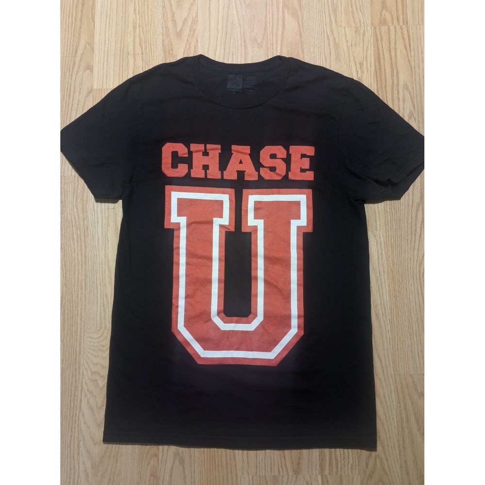 WWE Mens Chase U NXT Wrestling Graphic Tee Black Small